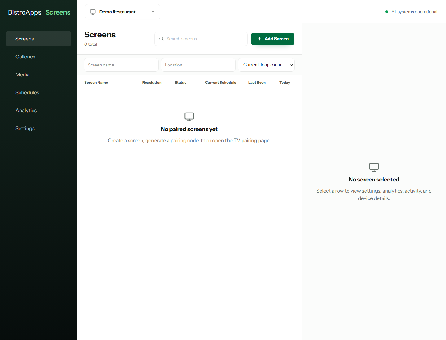 Screens authenticated product screenshot with private details masked